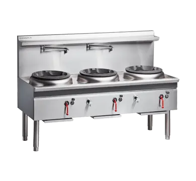 Cobra CW3H - 1800mm Gas Waterless Wok - 3 Burners  Stock Pot Boilers