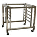 ConvectMax YXD-6A-S convection oven stand with five GN 1/1 pan runners and castors