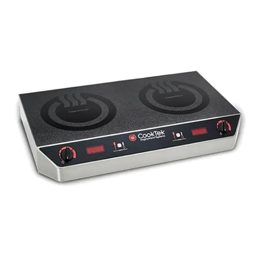 CookTek Dual Induction Cooktop - Benchtop with Rotary Dial MC  Induction Cooking