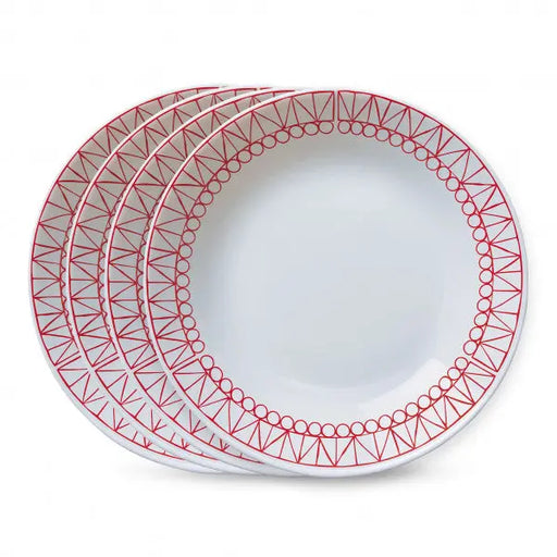 Corelle Everyday 21.6cm Meal Bowl 4pk Graphic Stitch  Plates