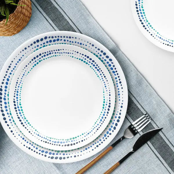 Corelle Ocean Blues Vitrelle 12pc Set  Crockery Sets