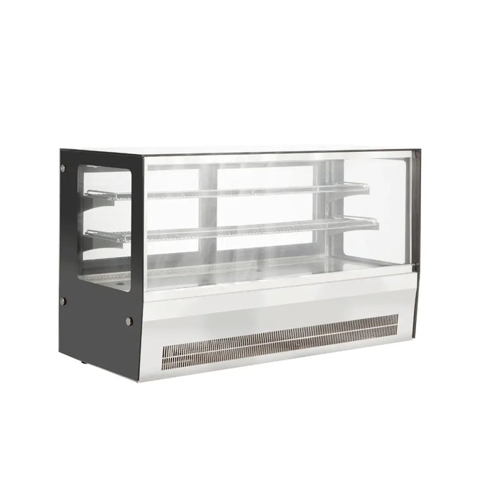 Countertop Square Glass Refrigerated Display – GN-1200RT  Countertop Refrigerated Display
