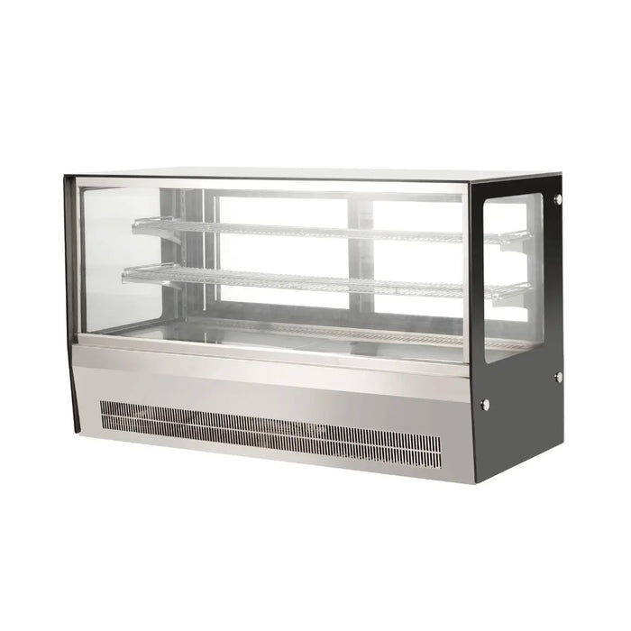 Countertop Square Glass Refrigerated Display – GN-1200RT  Countertop Refrigerated Display