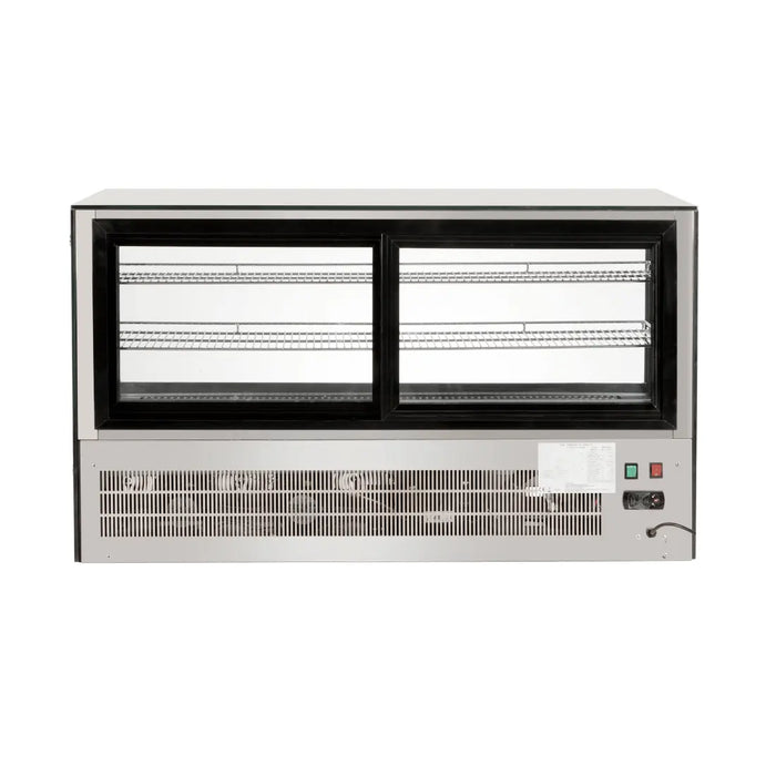 Countertop Square Glass Refrigerated Display – GN-1200RT  Countertop Refrigerated Display