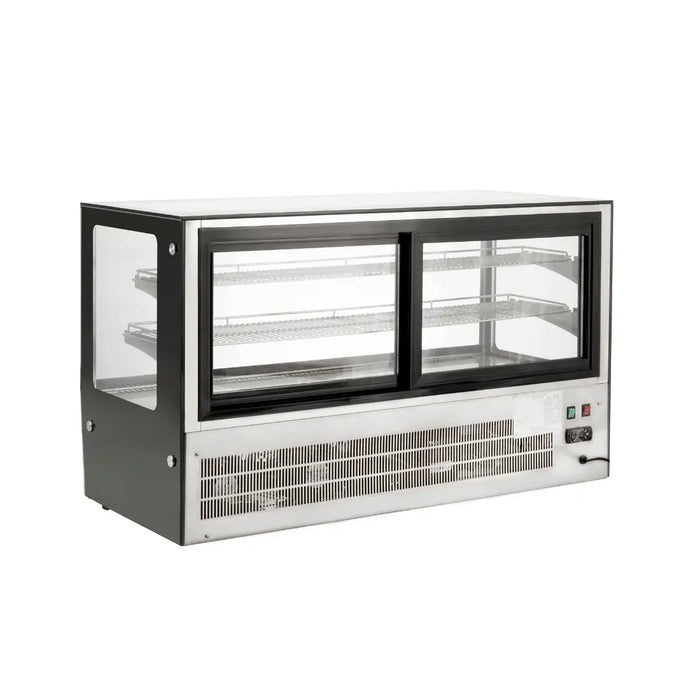 Countertop Square Glass Refrigerated Display – GN-1200RT  Countertop Refrigerated Display
