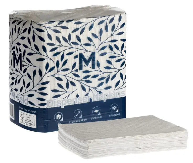 Dispenser Napkins - 1 Ply FSC®  Cocktail Napkins