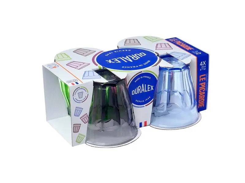 Duralex Picardie 250ml Mixed Colour Tumbler - Set 4