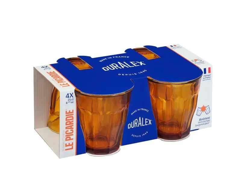 Duralex Picardie Amber Tumbler 250ml - Set 4