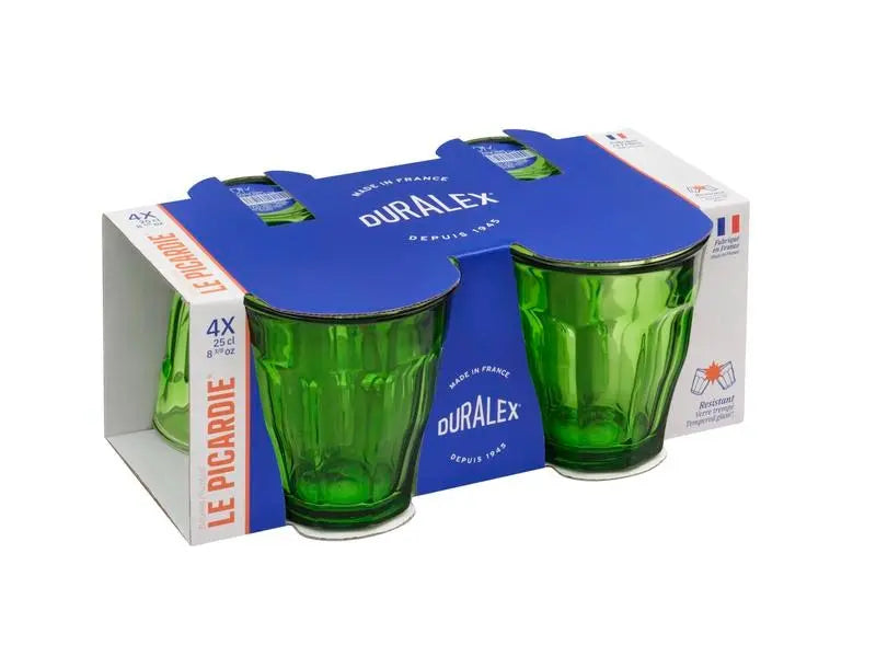 Duralex Picardie Tumbler Green 250ml - Set 4