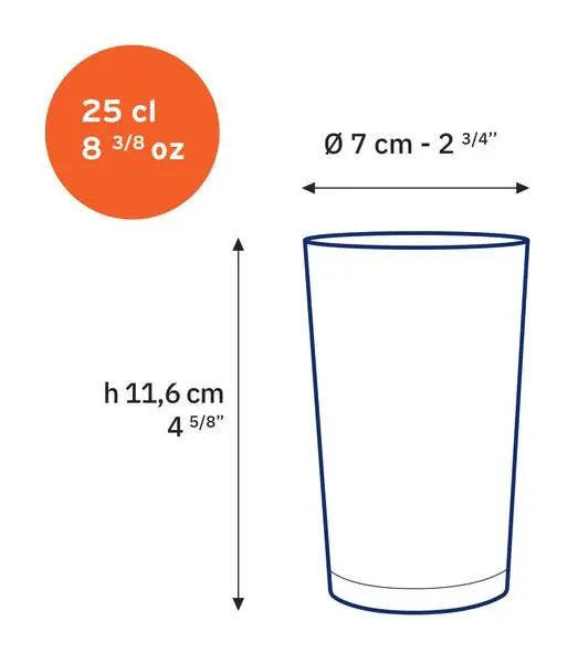 Duralex Unie Tumbler 250ml - Set 6