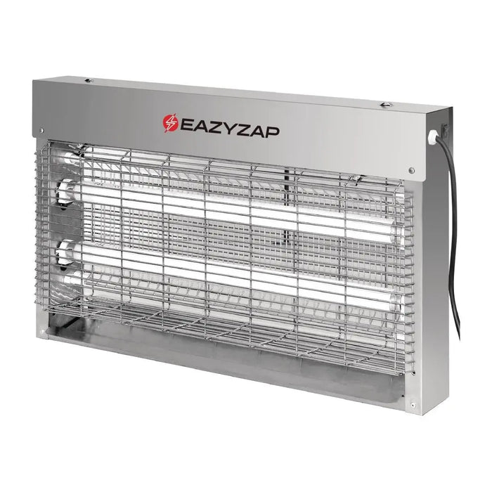 EazyZap Brushed Stainless Steel Bug Zapper – 24W  Fly Killers & Pest Control
