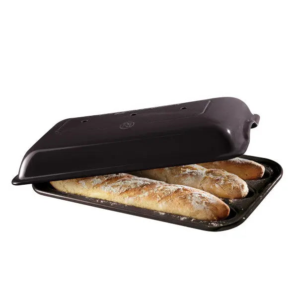 Emile Henry Baguette Baker - Charcoal  Bread Bakers