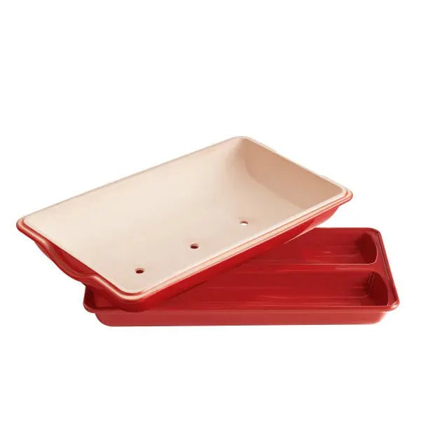 Emile Henry Ciabatta Bread Baker - Burgundy