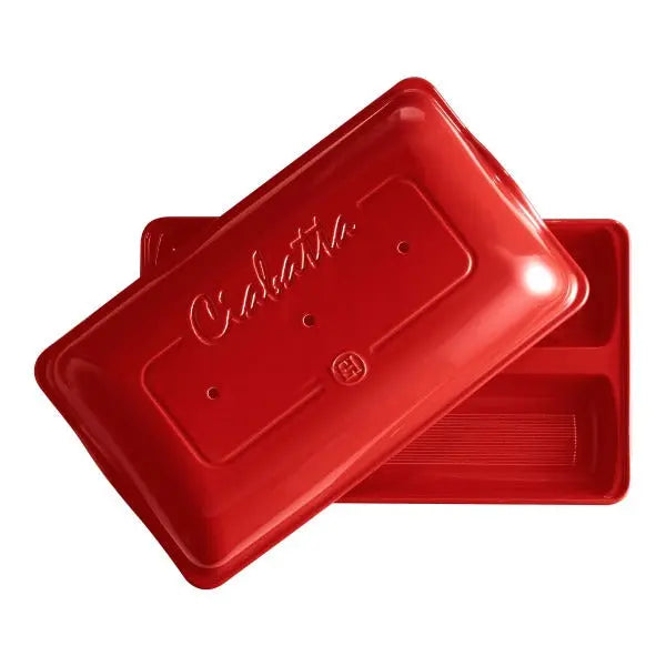 Emile Henry Ciabatta Bread Baker - Burgundy