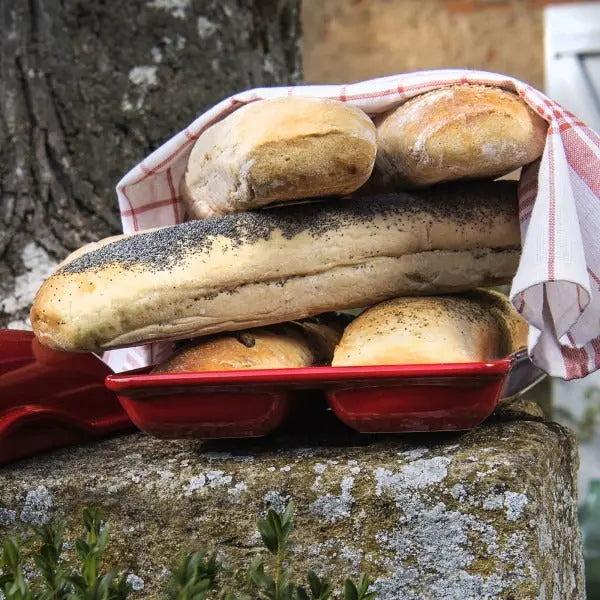 Emile Henry Ciabatta Bread Baker - Burgundy