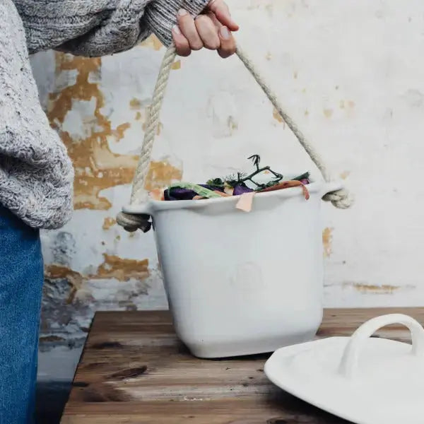 Emile Henry Compost Bin - Clay  Compost Bins