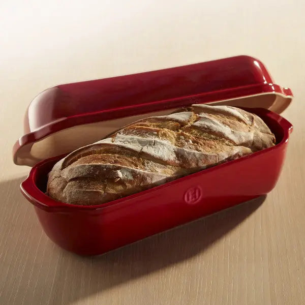 Emile Henry Large Bread Loaf Baker - Burgundy  Bread Bakers