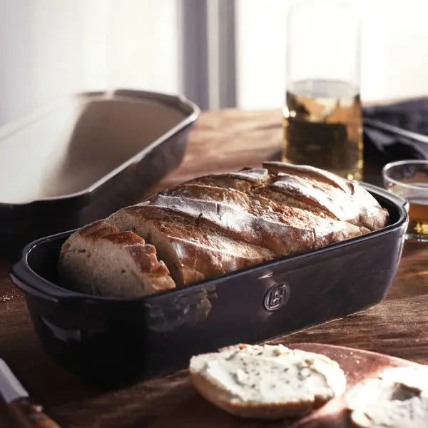 Emile Henry Large Bread Loaf Baker - Charcoal