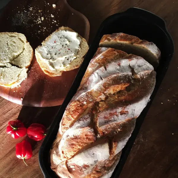 Emile Henry Large Bread Loaf Baker - Charcoal