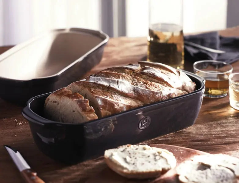 Emile Henry Large Bread Loaf Baker - Charcoal