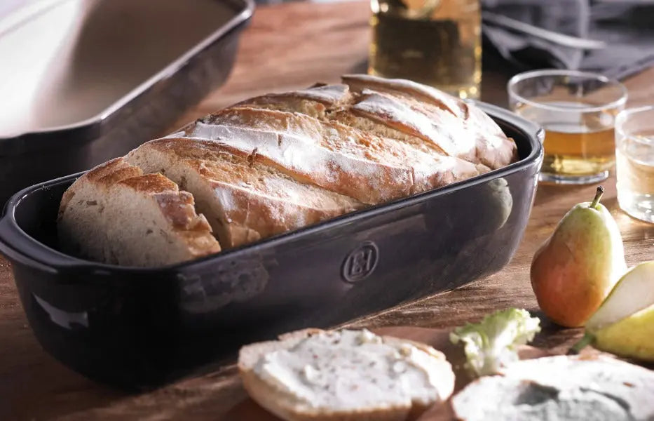 Emile Henry Large Bread Loaf Baker - Charcoal