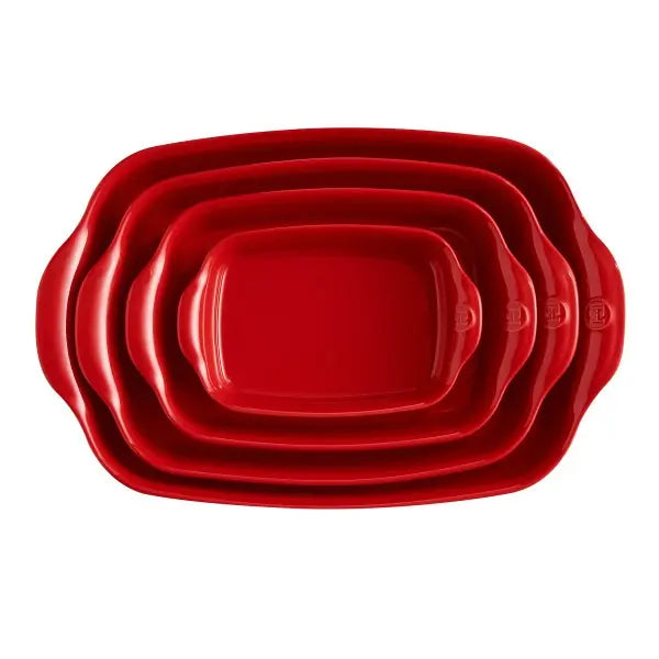 Emile Henry Large Rectangular Oven Dish - Burgundy