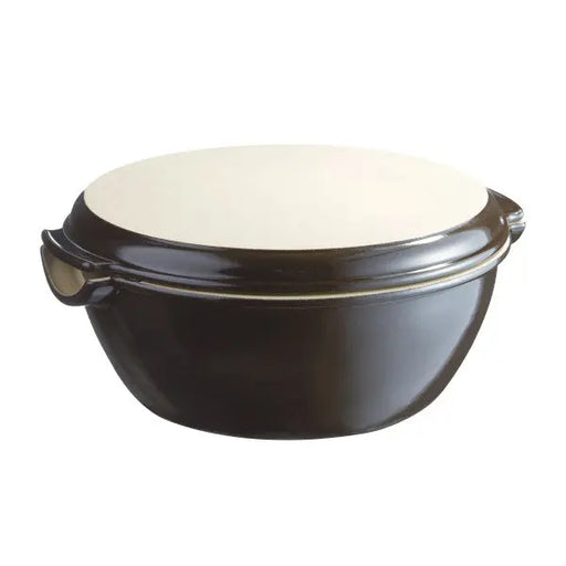 Emile Henry Round Bread Baker - Charcoal  Bread Bakers