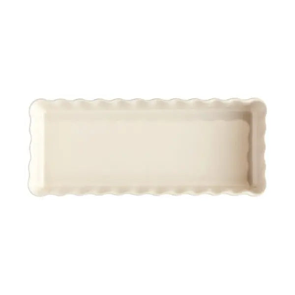 Emile Henry Slim Rectangular Tart Dish - Clay
