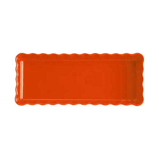 Emile Henry Slim Rectangular Tart Dish - Toscane  Bakeware