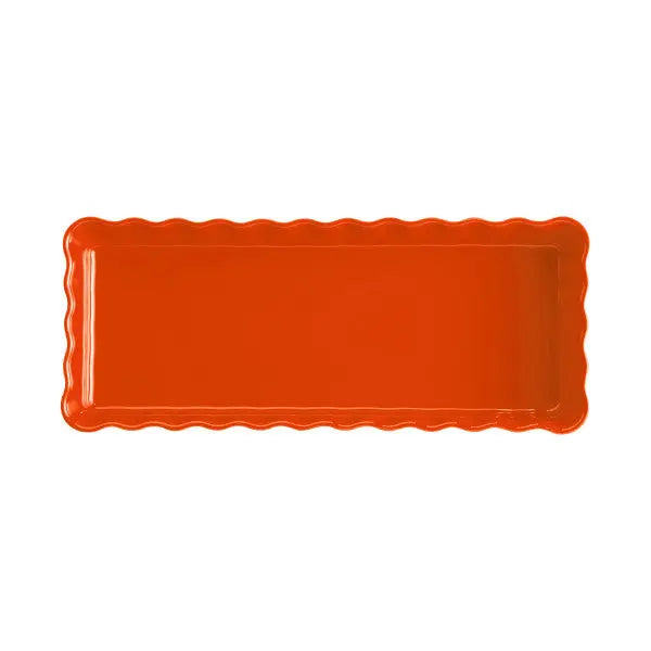 Emile Henry Slim Rectangular Tart Dish - Toscane  Bakeware