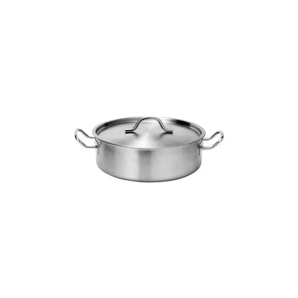 Force Low Casserole with Lid 260x85mm / 4.5Lt  Frypans - Stainless Steel