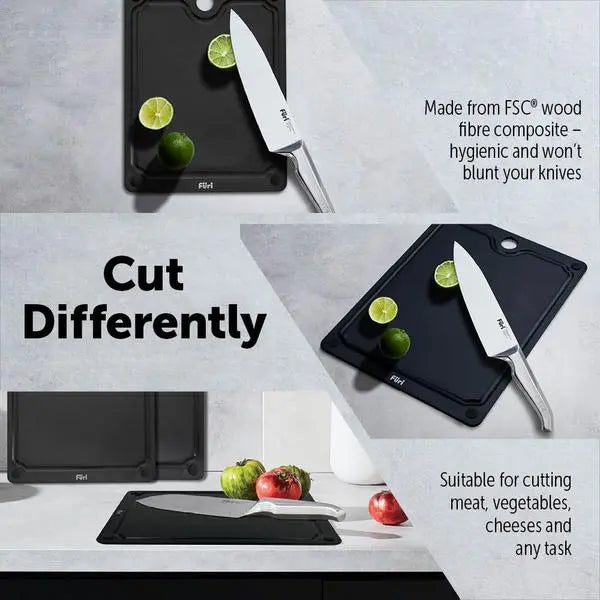 Furi Duraboard Black Chopping Board 44 x 32.5cm 