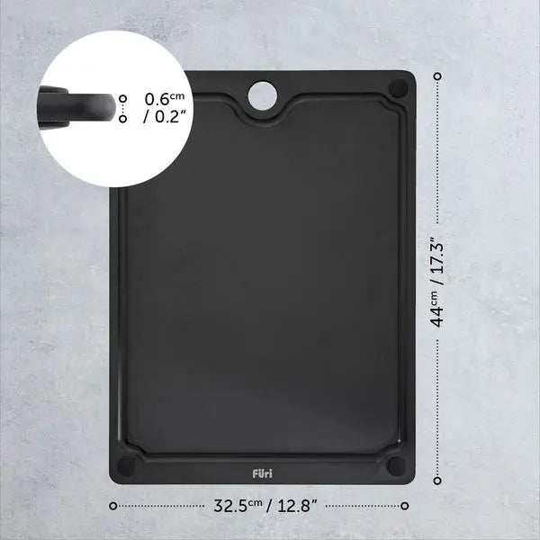Furi Duraboard Black Chopping Board 44 x 32.5cm 