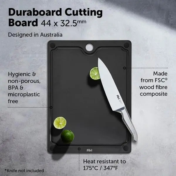 Furi Duraboard Black Chopping Board 44 x 32.5cm 