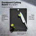 Furi Duraboard Black Chopping Board 44 x 32.5cm 