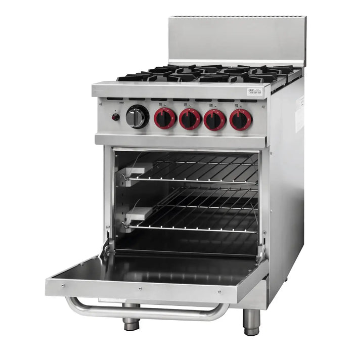 Gasmax GBS4TS 4 Burner Commercial Gas Range with Oven - GBS4TS Natural Gas - view 3 - Simply Hospitality NZ