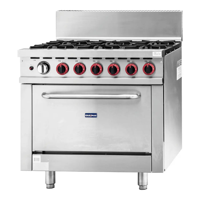 Gasmax GBS6TS 6 Burner Commercial Gas Range with Oven - GBS6TSLPG LPG - view 11 - Simply Hospitality NZ