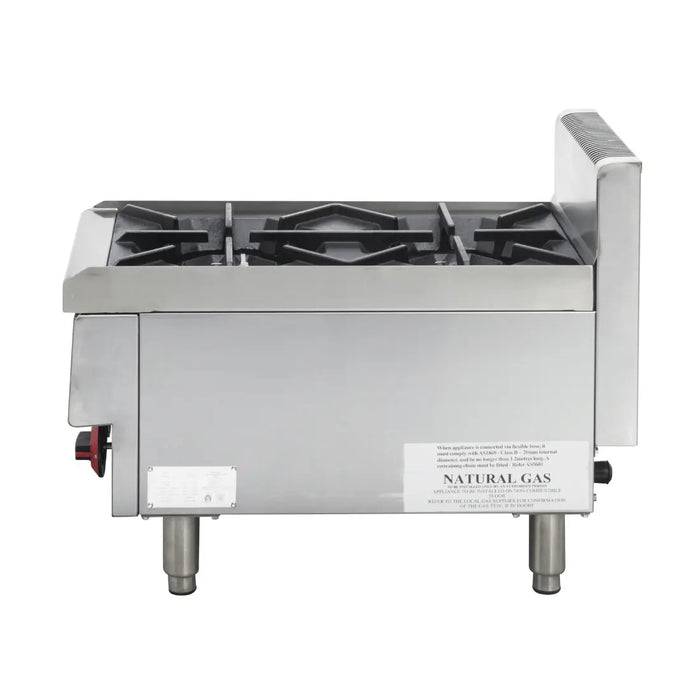 Gasmax JUS-TR 2 Burner Benchtop Gas Cooktop - JUS-TR-2B Natural Gas - view 5 - Simply Hospitality NZ