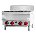Gasmax JUS-TR 4 Burner Benchtop Gas Cooktop - JUS-TR-4B Natural Gas - view 5 - Simply Hospitality NZ
