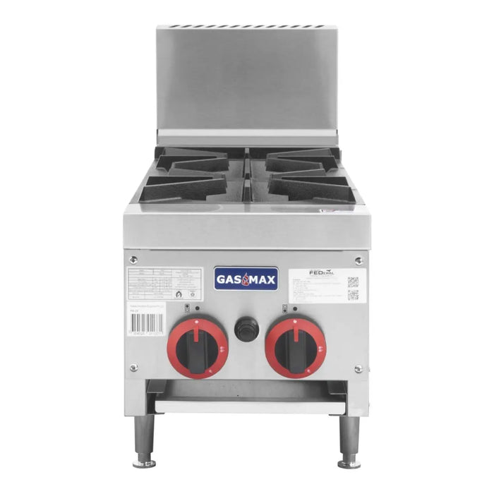 Gasmax RB-2 2 Burner Commercial Gas Cooktop - RB-2E Natural Gas - Simply Hospitality NZ