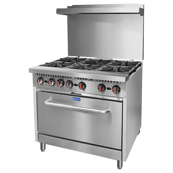 Gasmax S36P 6 Burner Commercial Gas Range with Oven - S36PLPG - Simply Hospitality NZ