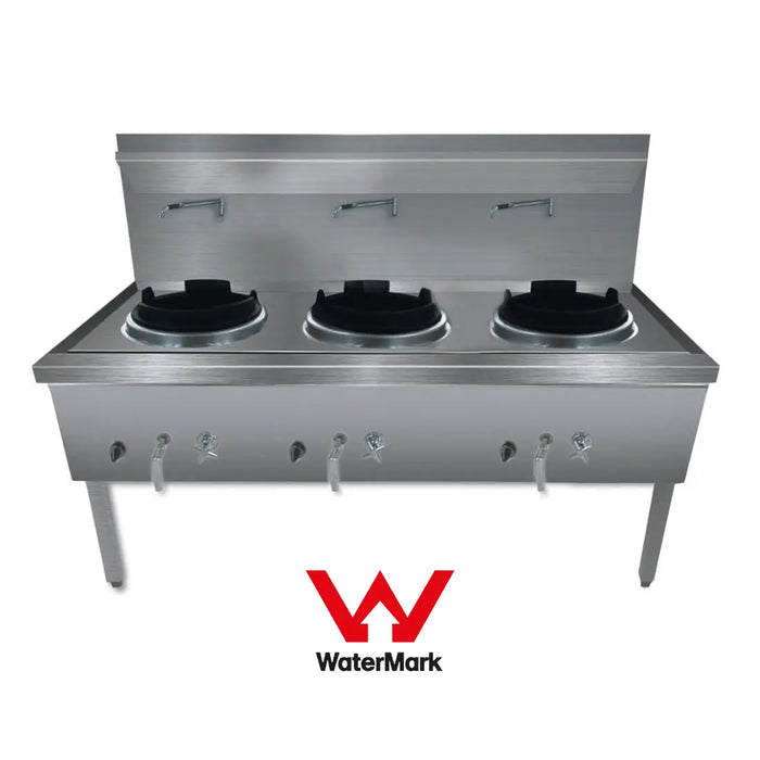 Gasmax WW-3C Triple Waterless Chimney Wok Burner - WW-3LC LPG - view 2 - Simply Hospitality NZ