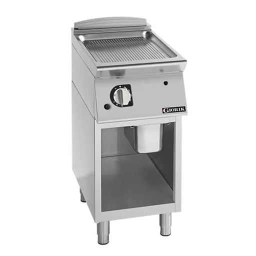 Giorik 700 Series Ribbed Plate Frytop Griddle on Open Base  Griddles