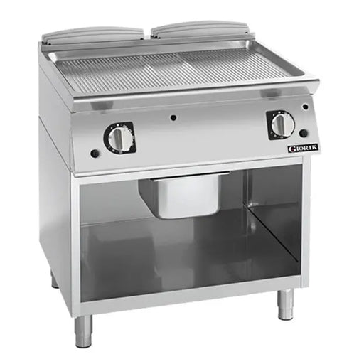 Giorik 700 Series Ribbed Plate Frytop Griddle on Open Base  Griddles