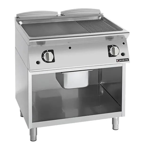 Giorik 900 Series 800mm wide Half Ribbed Half Smooth Frytop Griddle  Griddles