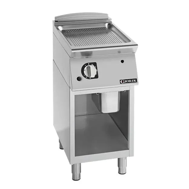 Giorik 900 Series Frestanding Ribbed Frytop Griddle on Open Base  Griddles