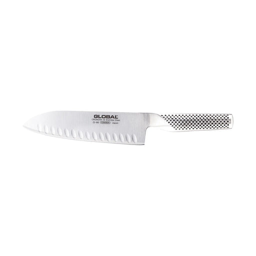 Global Classic 18cm Santoku Knife, Fluted G-80  Santoku Knives
