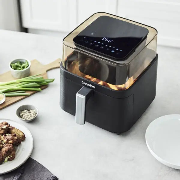GreenPan Bistro PFAS Free Airfryer with See-Thru Lid 6.5L  Air fryers