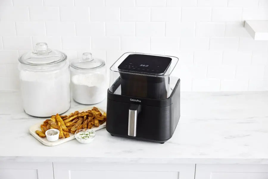 GreenPan Bistro PFAS Free Airfryer with See-Thru Lid 6.5L  Air fryers