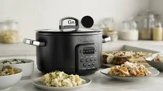 GreenPan Bistro Slow Cooker 3.7L PFAS Free - Stainless Steel  Slow cookers